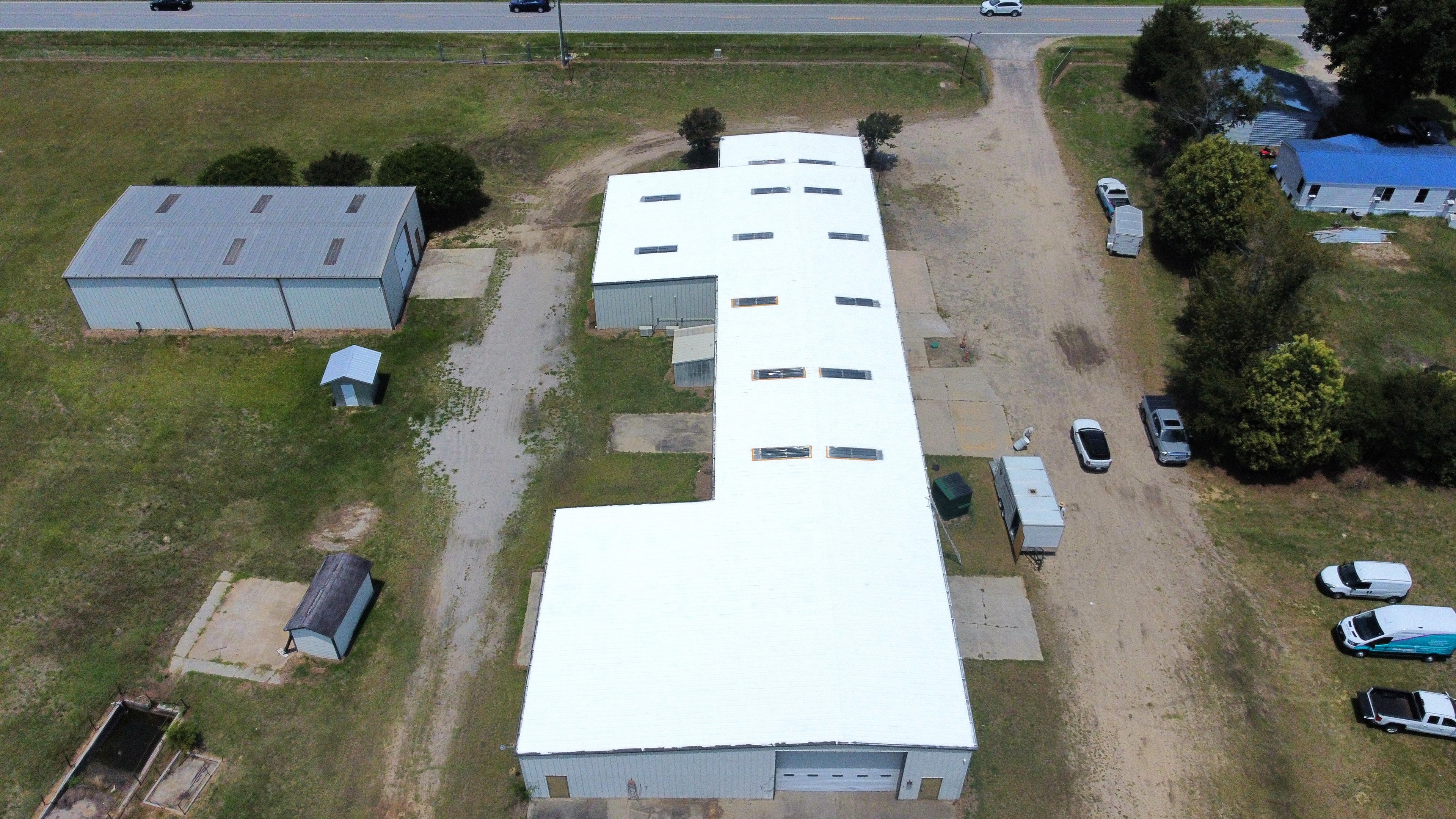 CareSouth facility finished roof — rear view