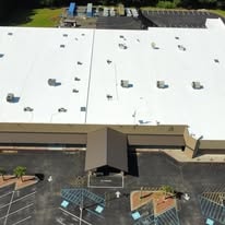 Dillon Church finished roof coating — third angle